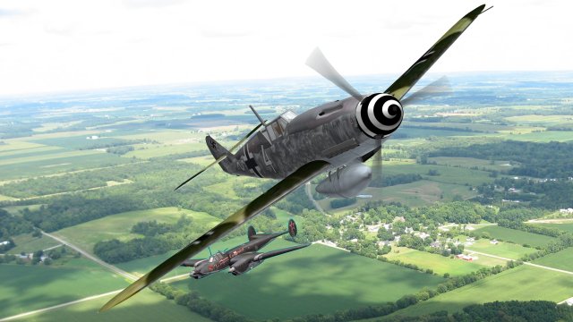 messerschmitt bf 109 f 3D Модель .c4d .max .obj .3ds .fbx .stl .blend 