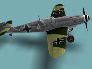 messerschmitt bf 109 f 3D Модель