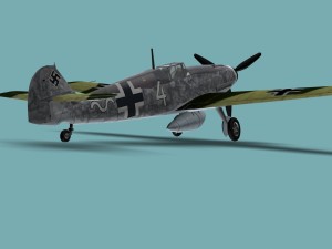 messerschmitt bf 109 f 3D Модель