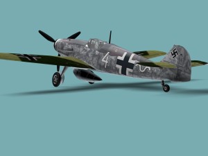 messerschmitt bf 109 f 3D Модель