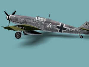 messerschmitt bf 109 f 3D Модель