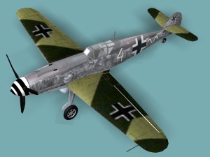 messerschmitt bf 109 f 3D Модель