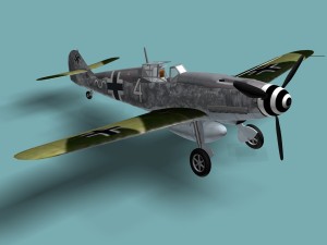 messerschmitt bf 109 f 3D Модель
