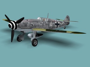 messerschmitt bf 109 f 3D Модель