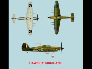hawker hurricane Modèle 3D