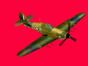 hawker hurricane 3D मॉडल