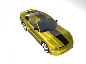 mustang gt Model 3D
