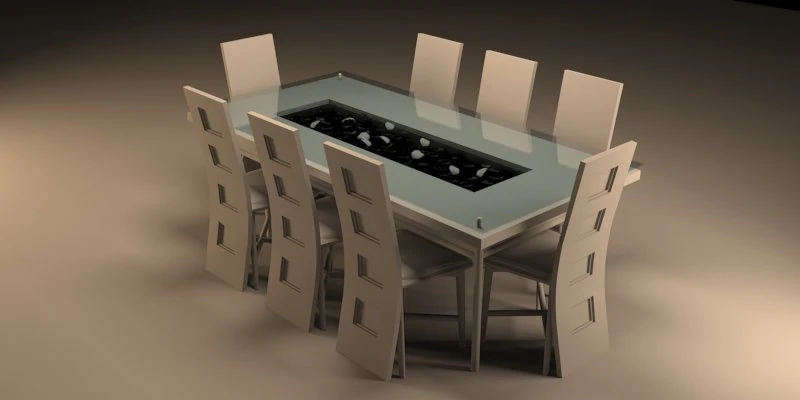 dining 3D Model .c4d .max .obj .3ds .fbx .stl .blend 