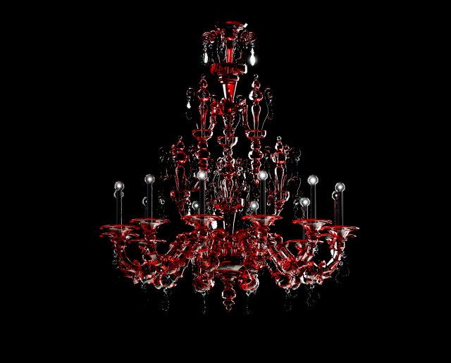 chandelier baroviertoso taif 3D Model .c4d .max .obj .3ds .fbx .stl .blend 
