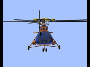 helicopter mi8 hip 3D Model