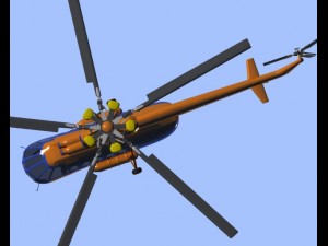 helicopter mi8 hip 3D-Modell