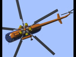 helicopter mi8 hip 3D Model
