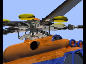 helicopter mi8 hip 3D Model