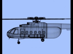 helicopter mi8 hip 3D-Modell
