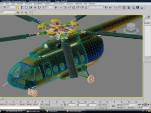 helicopter mi8 hip 3D Model