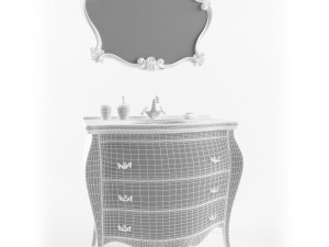 washbasin tiffany world barocco 7230 Modèle 3D
