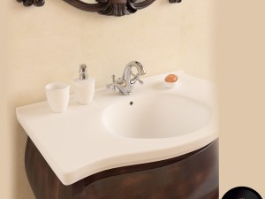 washbasin tiffany world barocco 7230 Modèle 3D