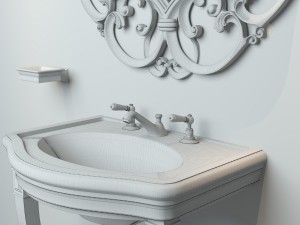 washbasin devon and devon console marlene 3Dモデル