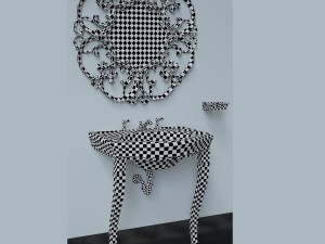 washbasin devon and devon console marlene 3Dモデル