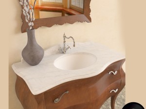 washbasin tiffany world barocco decor 3D Model