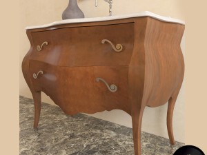 washbasin tiffany world barocco decor 3D Model