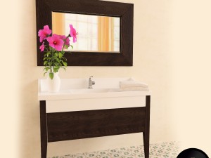 washbasin kerasan bentley Modello 3D