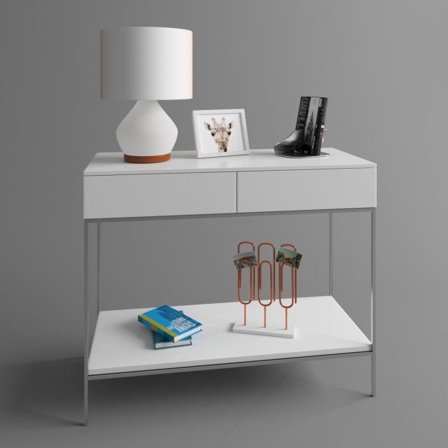 console with a lamp 3D Model .c4d .max .obj .3ds .fbx .stl .blend 