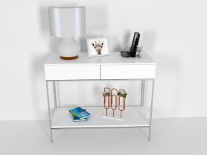 console with a lamp 3D Model