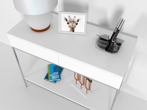 console with a lamp 3D Model