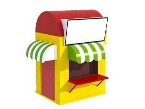 low poly houses buildings pack 3D Model