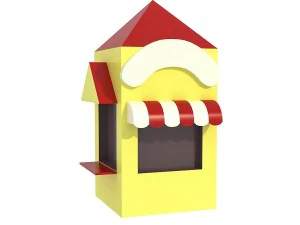 low poly houses buildings pack 3D Model