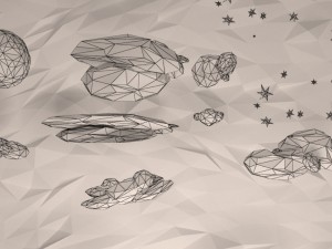 clouds sun moon stars pack 3D-Modell