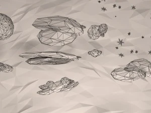 clouds sun moon stars pack 3D Model