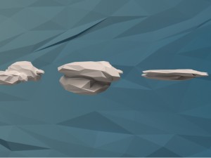 clouds sun moon stars pack 3D-Modell