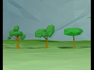 trees clouds sun moon stars pack 3D 모델