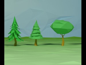 trees clouds sun moon stars pack 3D 모델