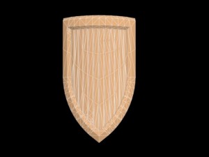 small basic kite shield 3D Модель