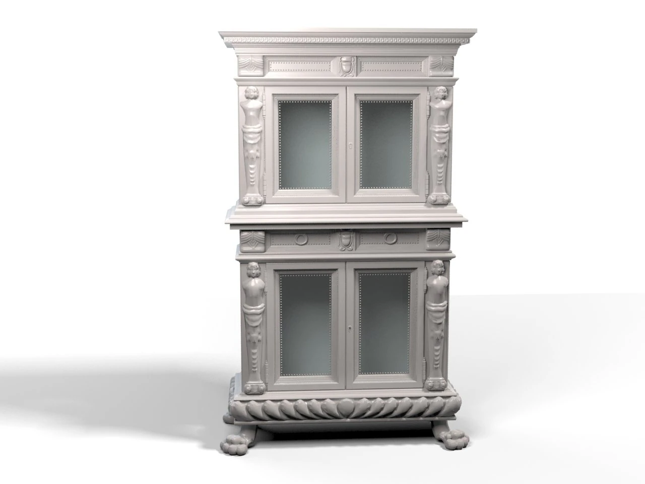 bureau ancien Modèle 3D .c4d .max .obj .3ds .fbx .stl .blend 