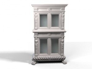 antique desk Modelo 3D