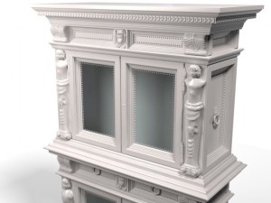 antique desk 3D Model