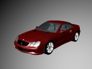 mercedes sl500 Modèle 3D