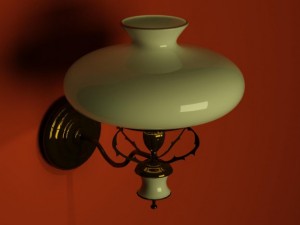 old style lamp Model 3D