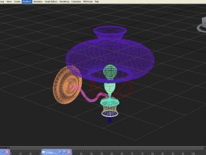 old style lamp 3D 모델