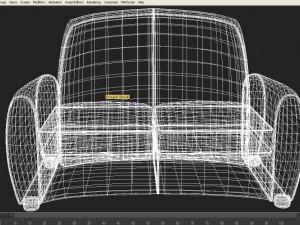 sofa colorado by origgi 3D Model