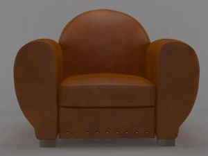 rochebobois imzalı deri sandalye panama 3D Model