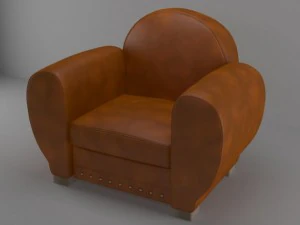 rochebobois imzalı deri sandalye panama 3D Model