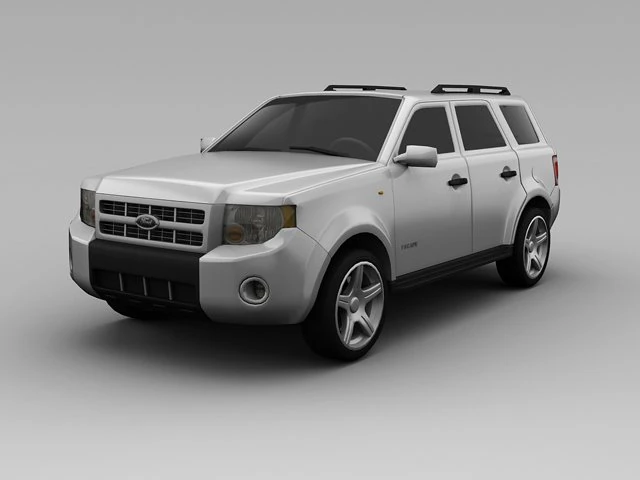 ford escape 2008 3D Model .c4d .max .obj .3ds .fbx .stl .blend 