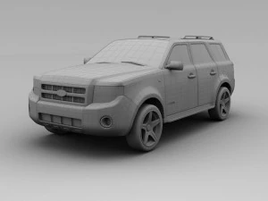 ford escape 2008 3D Model