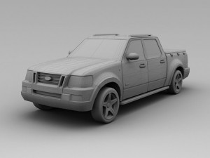 ford explorer 2007 3D Model