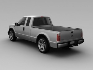 ford f250 4 door crew cab 3Dモデル